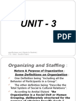 Unit 3 Organising and Staffing