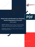 Global Fetal and Neonatal Care Equipment Market Assessment & Forecast