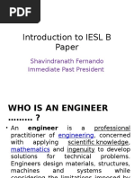 Introduction To IESL B Paper