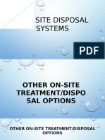 On - Site Disposal Systems