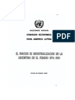 EL PROCESO DE INDUSTRIALIZACION EN LA ARGENTINA EN EL PERIODO I976/I983