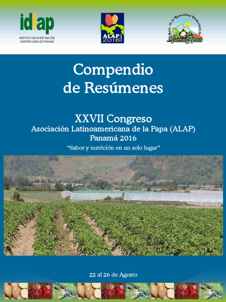 Memorias Del XXVII Congreso ALAP 2016 | PDF | Patata | Huevo