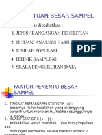 Penentuan Besar Sampel