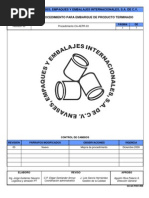 CA-AEPR-02 Procedimiento para Embarque de Producto Terminado