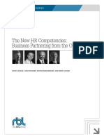HR Competencies: Business Partnering Fromthe Outside in