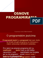 Osnove Programiranja