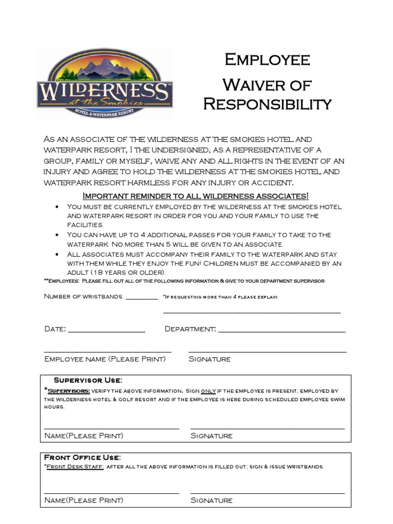 Waterpark Waiver Employee PDF