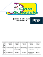 j2c Timetable 16-17