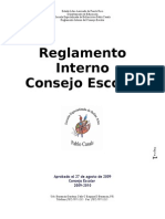 Reg. Interno Consejo Escolar 2009-2010