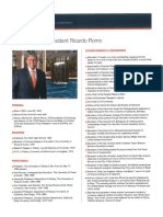 UTSA President Ricardo Romo Fact Sheet