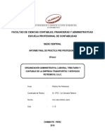 Organización y contabilidad de Transportes Y Servicios Petromovil S.A.C