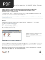 Sketchup Toolbars Settings