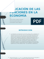 Aplicación de Las Funciones en La Economía