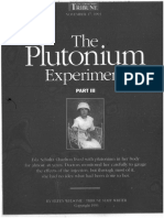 The Plutonium Experiments