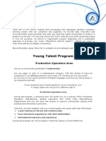 Young Talent Program: Production Operation Area