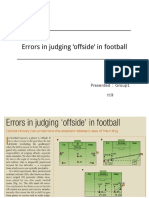 Offside Flag Errors in Psychology