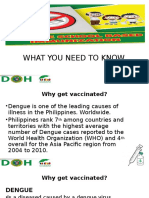 Dengue Vaccine Presentation for Health Workers (for Orientation) 
