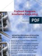 Evaluasi Program Kesehatan Kerja 2015