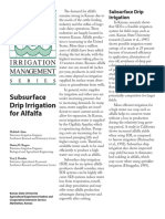 Subsurface Drip Irrigation for Alfalfa Production