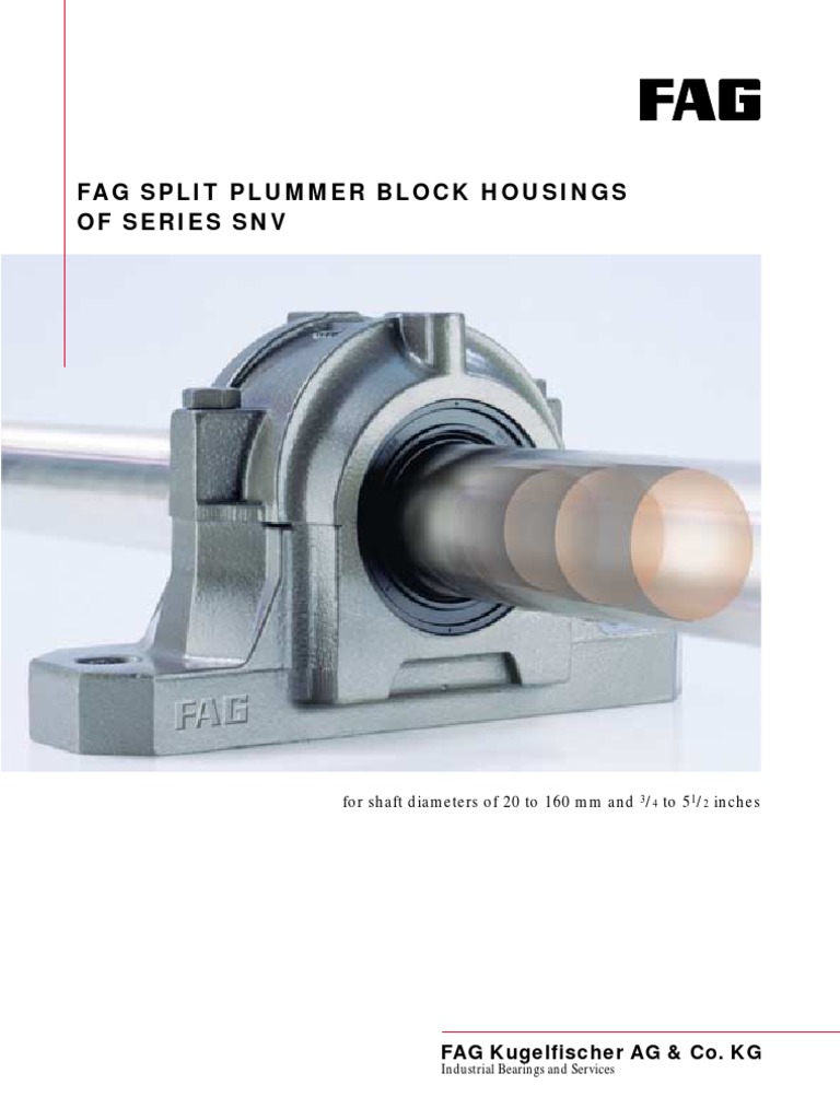 FAG BEARING HOUSING.pdf Bearing (Mechanical) Screw Prueba