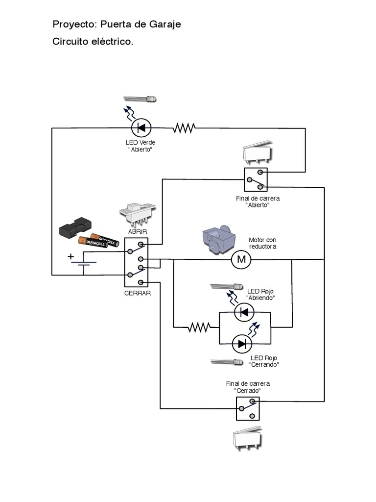 Proyecto Puerta Garaje Circuito Electrico