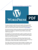 ¿Sueña con tener una tienda online? Realice un Curso WordPress