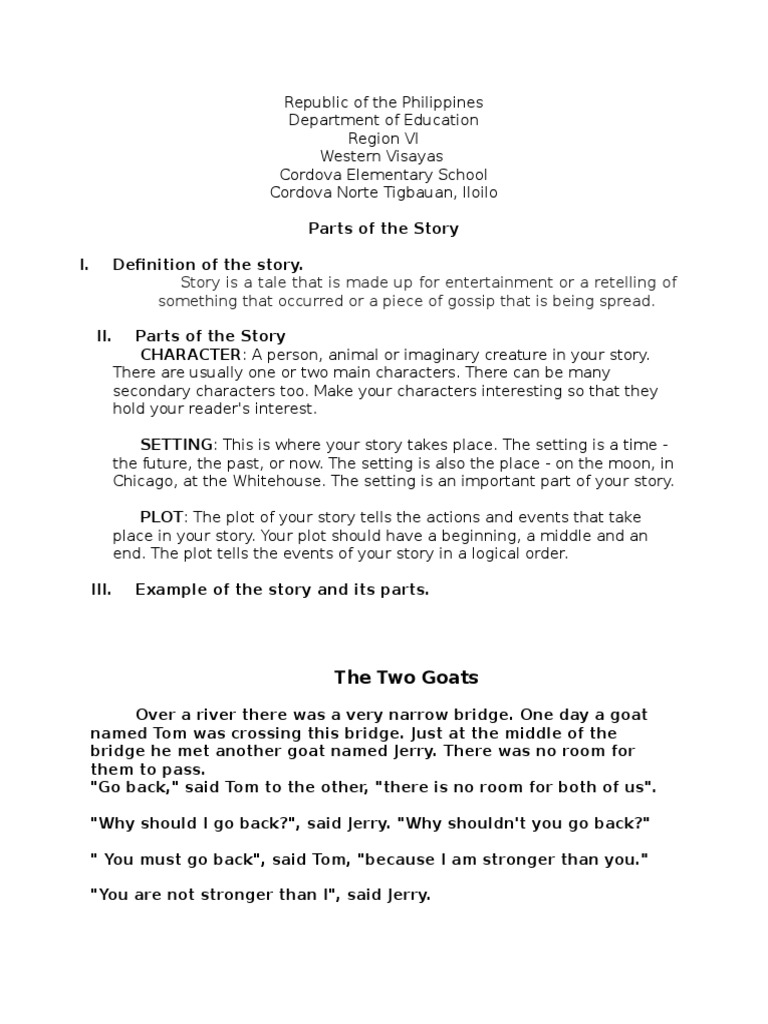 Parts of The Story | PDF
