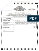 Falmouth Special Election Ballot Sept. 8, 2016