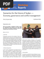 Scenarios for future of Sudan - Economy, Governance and Conflict Management