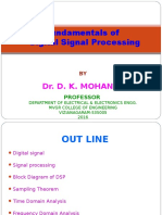 Fundamentals of Digital Signal Processing: Dr. D. K. Mohanta