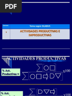6.- Actividades Productivas e Improductivas