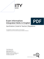 Exam Information Booklet - IsE IV