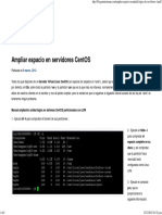 Ampliar Espacio en Servidores CentOS