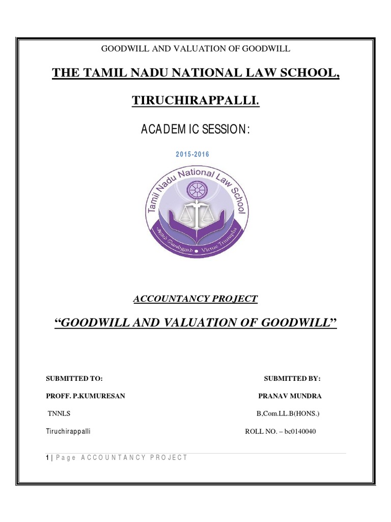 Goodwill Valuation in Accounting | PDF | Goodwill (Accounting ...