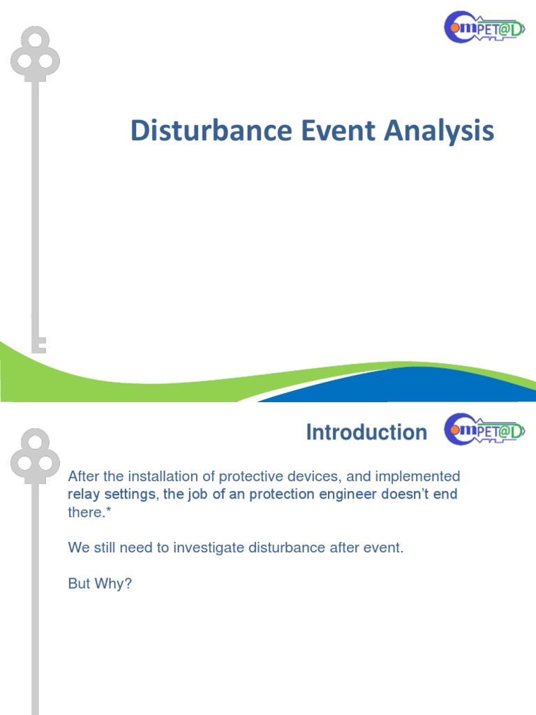 Disturbance Event Analysis in Protection Systems | PDF | Teaching ...