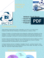 7P'S of Marketing & Swot Analysis of Irctc: Akhilesh Singh Rawat - Harish Kumar - Navendra Singh - Prakash Nevatia