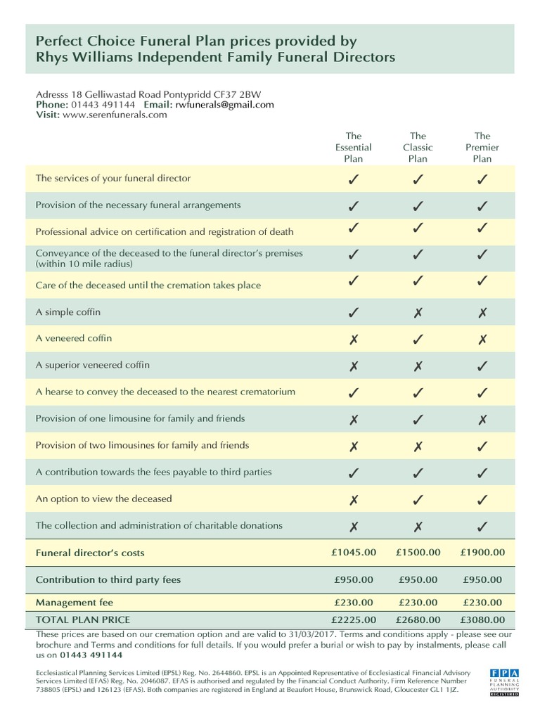 Funeral Leaflet | PDF | Cremation | Funeral
