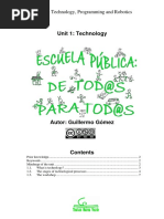 Unit 1: Technology: 1st ESO: Technology, Programming and Robotics