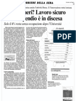 Gli ingegneri? Lavoro sicuro ma lo stipendio è in discesa