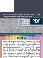 Evaluasi Asam Lemak Dalam Minyak Zaitun Di Libya Menggunakan Metode Kromatografi Gas Cair