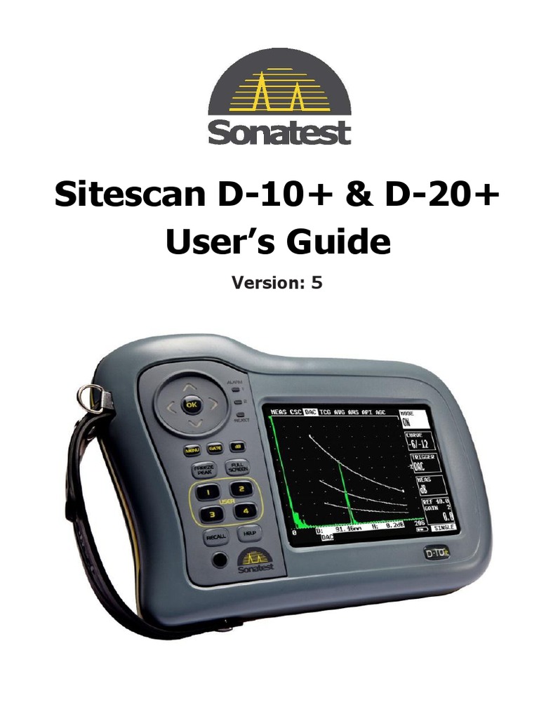 D20 User Guide Pdf Calibration Ultrasound