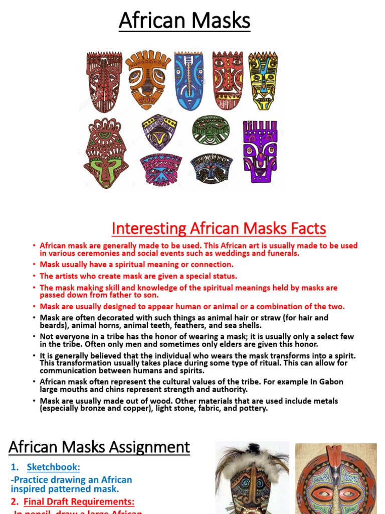 African Masks PDF PDF Mask Clothing