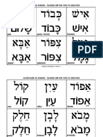 Letras Hebraicas - Comparações