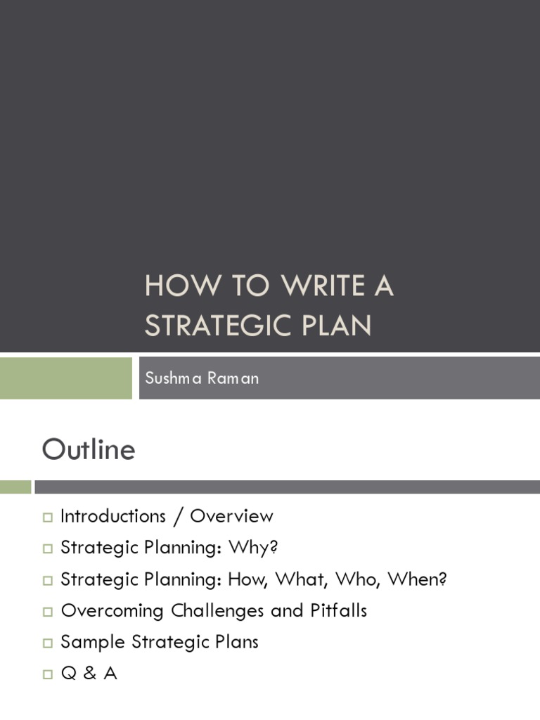 Strategic Planning Guide for Organizations | PDF | Swot Analysis ...