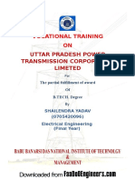Vocational Training ON: Uttar Pradesh Power Transmission Corporation Limeted