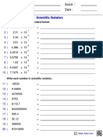 Scientific Notation