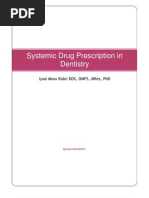 Systemic Drug Prescription in Dentistry