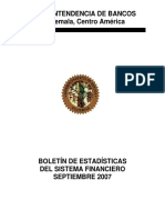 09 Boletín Mensual de Estadísticas Septiembre 2007
