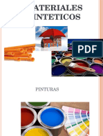 Materiales sintéticos y pinturas