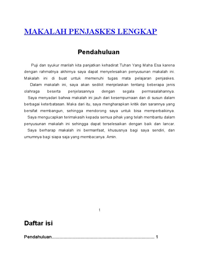 Makalah Penjas Bola Besar